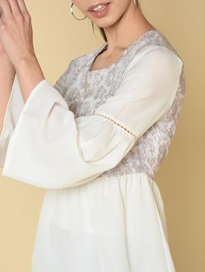 bell sleeves embroidered top - 16810951 - Standard Image - 5
