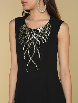 embellish detail asymmetric dress - 16810971 - Standard Image - 5