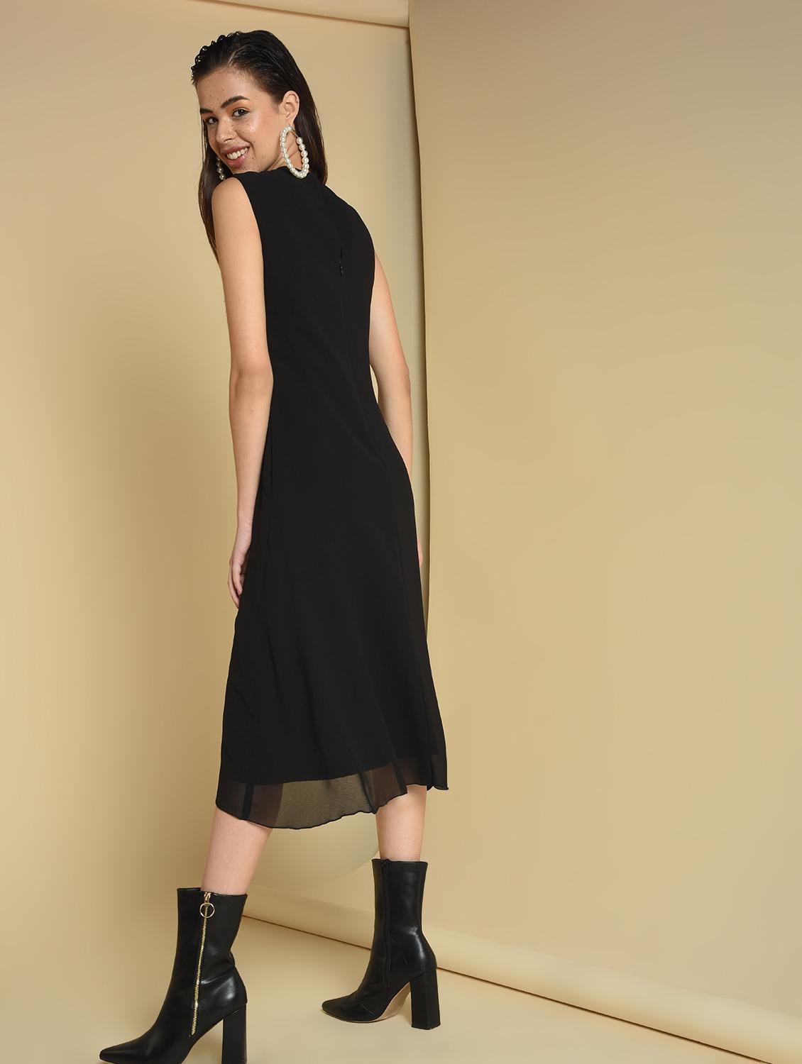 embellish detail asymmetric dress - 16810971 - Zoom Image - 4
