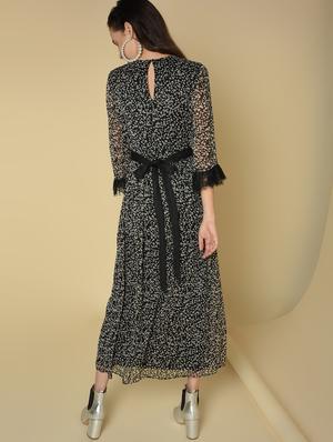 lace detail floral maxi dress - 16810974 - Standard Image - 4
