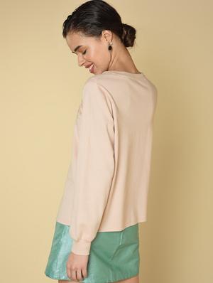 embroidered detail solid top - 16810977 - Standard Image - 4