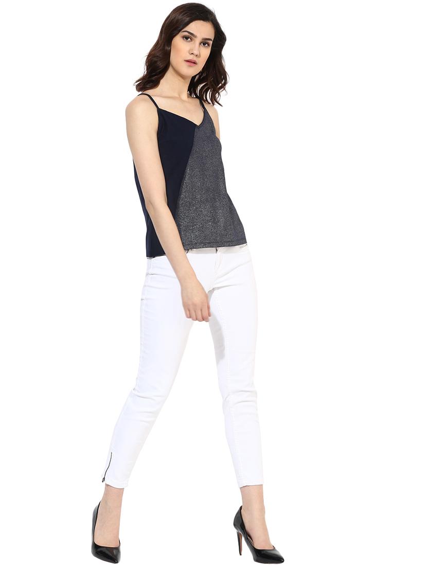 cami neck metallic top - 16811169 - Zoom Image - 4