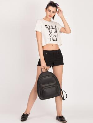 quirky text crop tee - 16811196 - Standard Image - 4