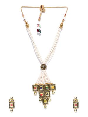 yellow gold plated short necklace - 16811619 - Standard Image - 3