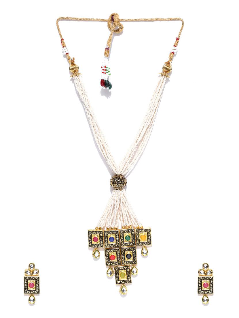 yellow gold plated short necklace - 16811619 - Zoom Image - 3
