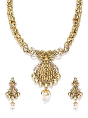 gold plated short necklace - 16811622 - Standard Image - 2