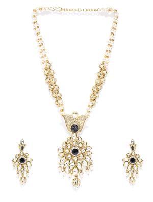 black gold plated short necklace - 16811624 - Standard Image - 2