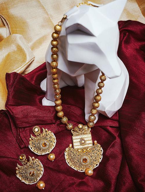 gold plated bridal pendant - 16811628 - Standard Image - 1