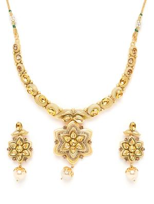 gold plated short necklace - 16811629 - Standard Image - 2