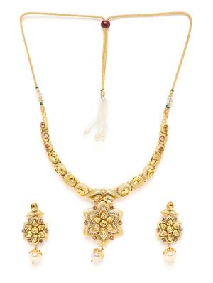gold plated short necklace - 16811629 - Standard Image - 3