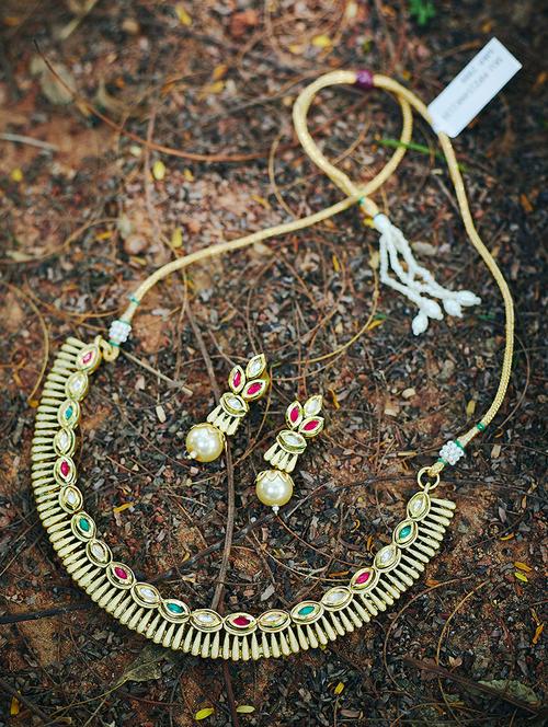 gold plated short necklace - 16811630 - Standard Image - 1