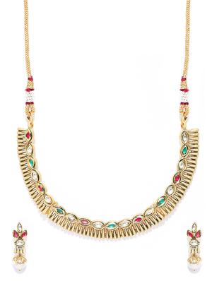 gold plated short necklace - 16811630 - Standard Image - 2