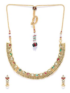 gold plated short necklace - 16811630 - Standard Image - 3