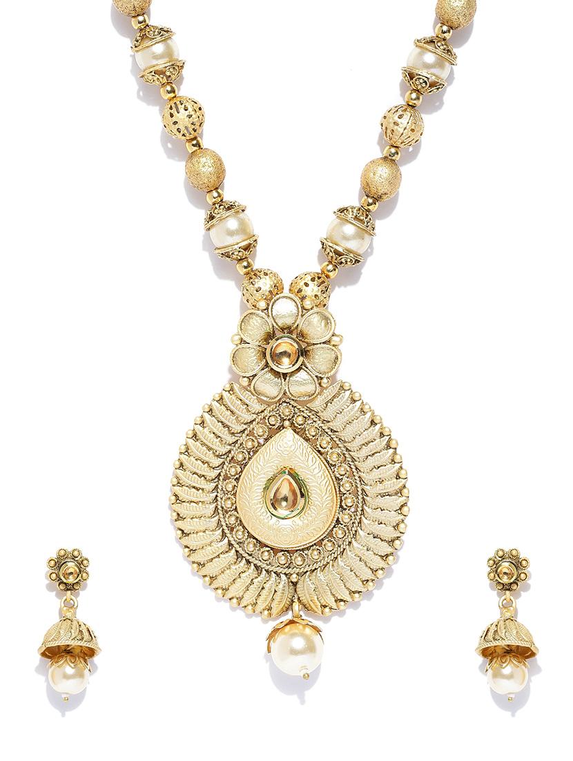 gold plated short necklace - 16811634 - Zoom Image - 2