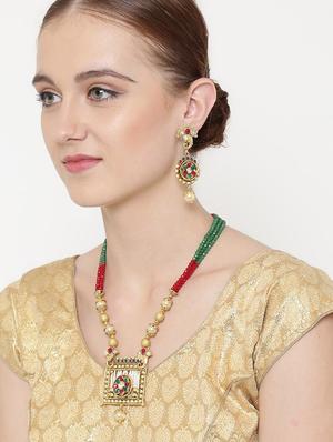 multi gold metal short necklace - 16811641 - Standard Image - 5
