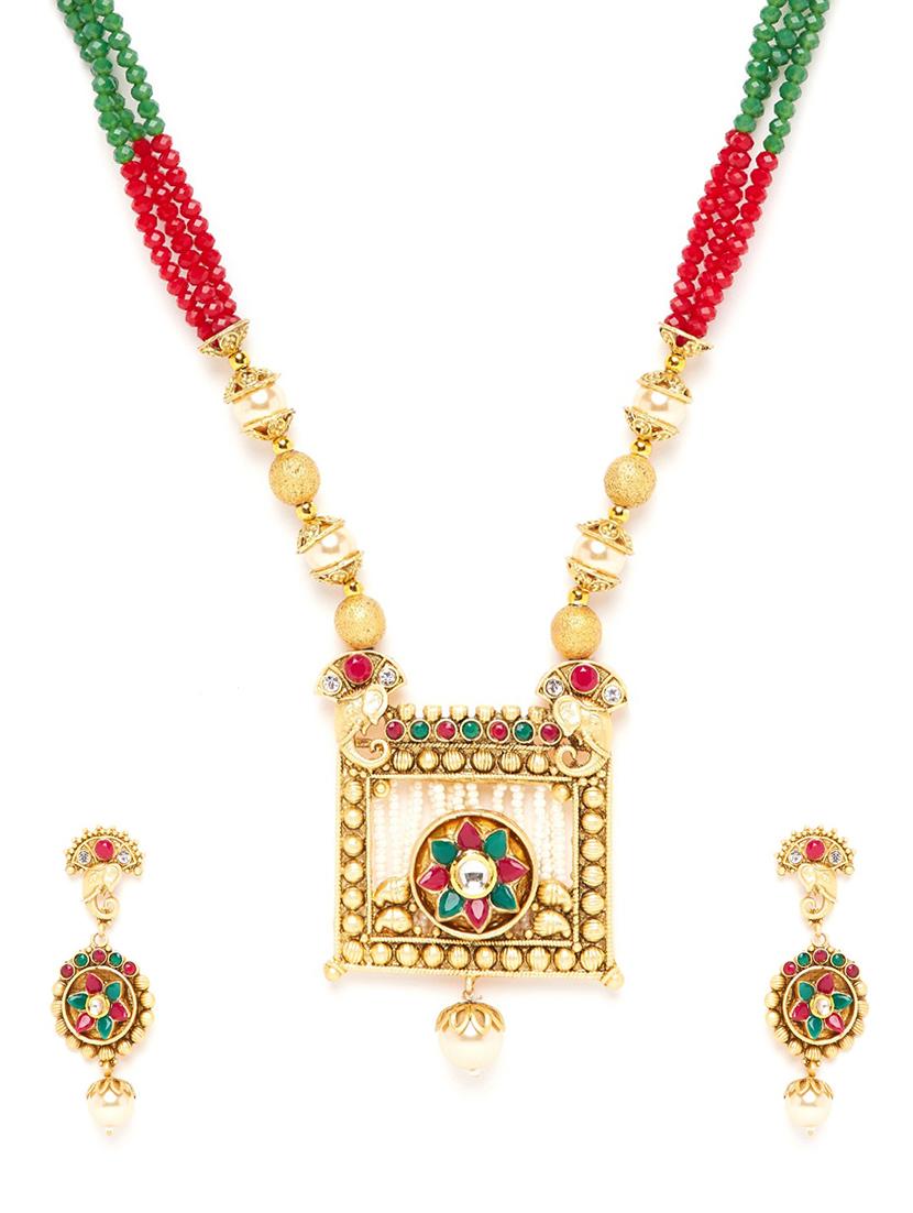multi gold metal short necklace - 16811641 - Zoom Image - 2