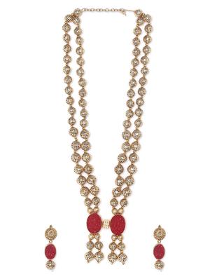 gold metal bridal necklace - 16811649 - Standard Image - 2