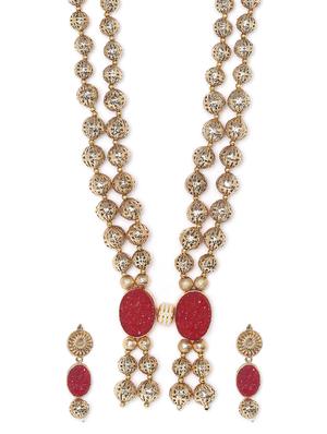 gold metal bridal necklace - 16811649 - Standard Image - 3
