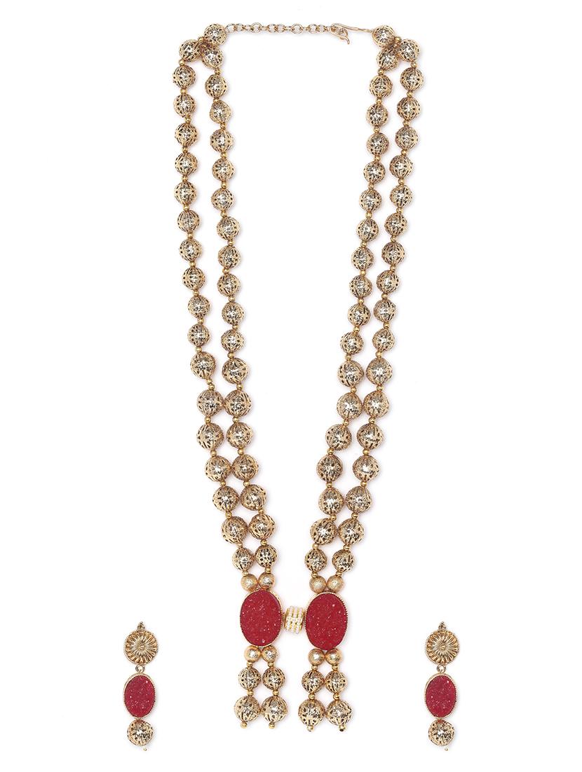 gold metal bridal necklace - 16811649 - Zoom Image - 2