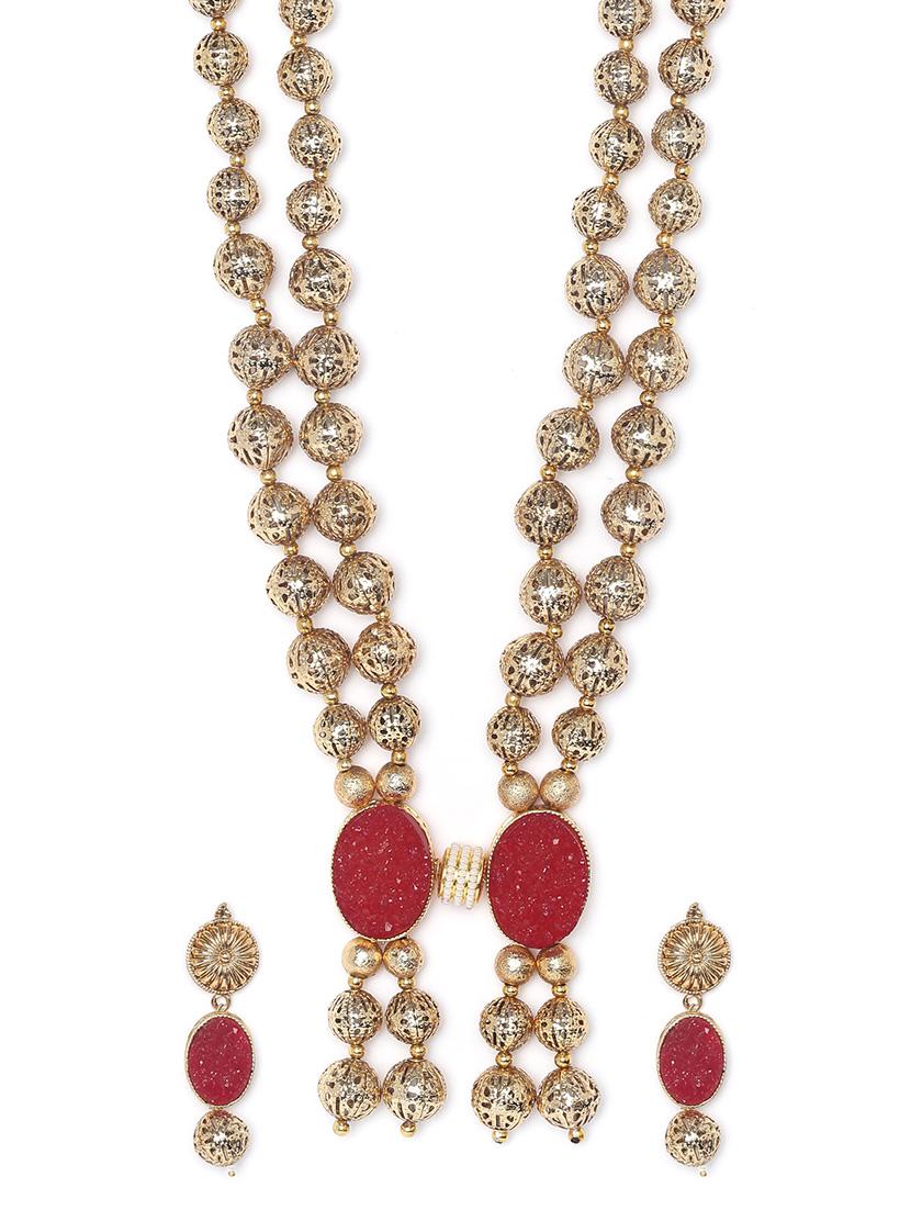 gold metal bridal necklace - 16811649 - Zoom Image - 3
