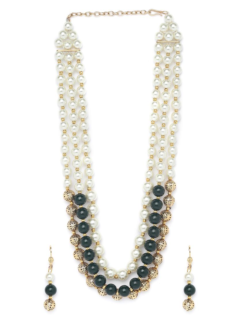 gold metal short necklace - 16811650 - Zoom Image - 2