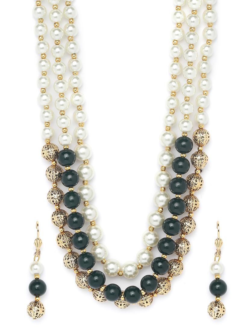 gold metal short necklace - 16811650 - Zoom Image - 3