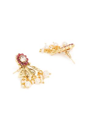 gold metal short necklace - 16811659 - Standard Image - 5