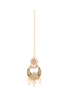 gold metal choker necklace - 16811660 - Standard Image - 5