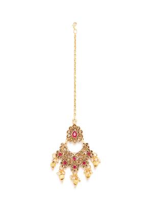red gold metal choker necklace - 16811661 - Standard Image - 5