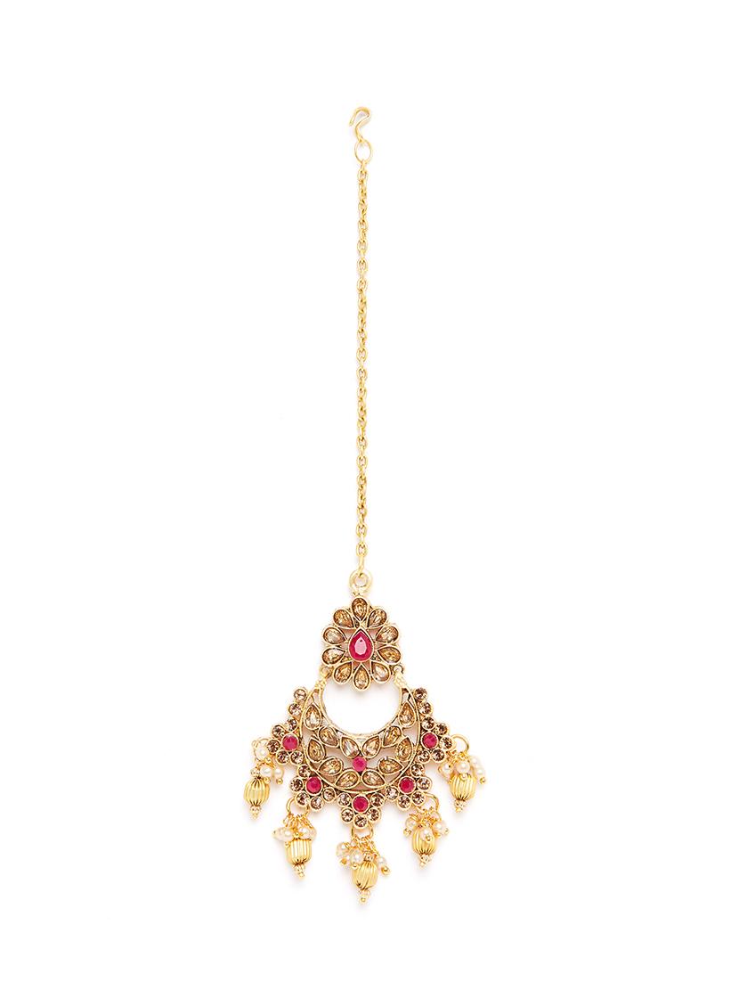 red gold metal choker necklace - 16811661 - Zoom Image - 5