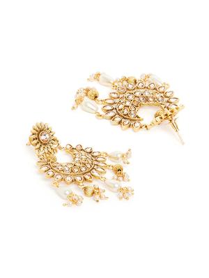 gold metal choker necklace - 16811664 - Standard Image - 4
