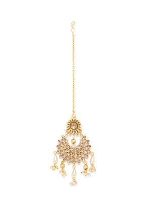 gold metal choker necklace - 16811664 - Standard Image - 5