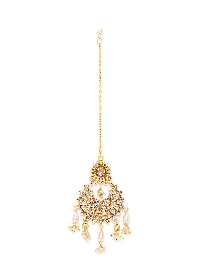 gold metal choker necklace - 16811664 - Zoom Image - 5