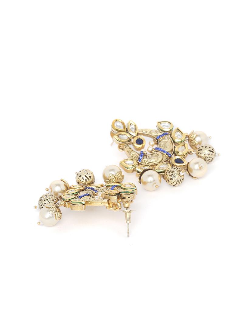 blue gold metal short necklace - 16811670 - Zoom Image - 4