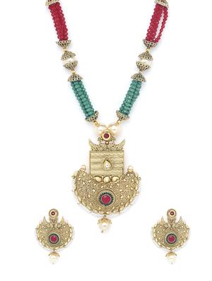 multi color metal short necklace - 16811675 - Standard Image - 3