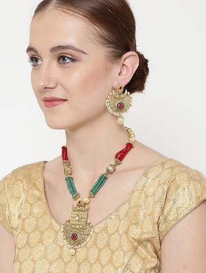 multi color metal short necklace - 16811675 - Standard Image - 5