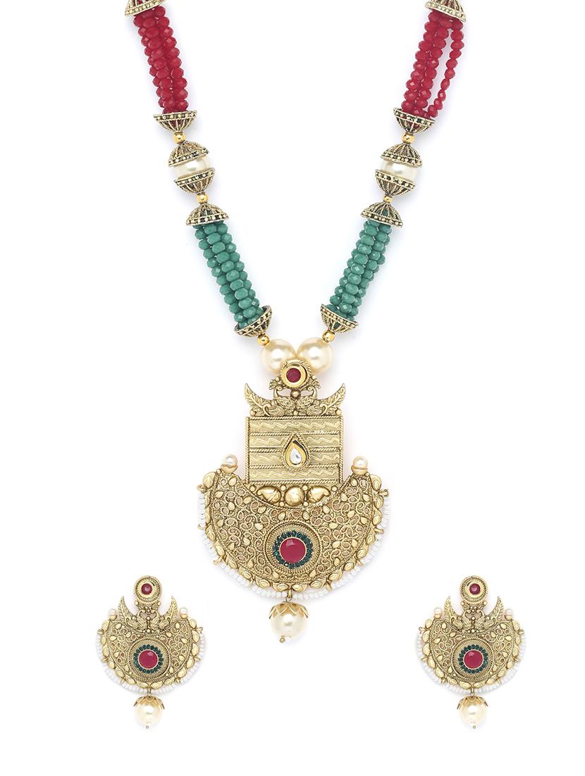 multi color metal short necklace - 16811675 - Zoom Image - 3