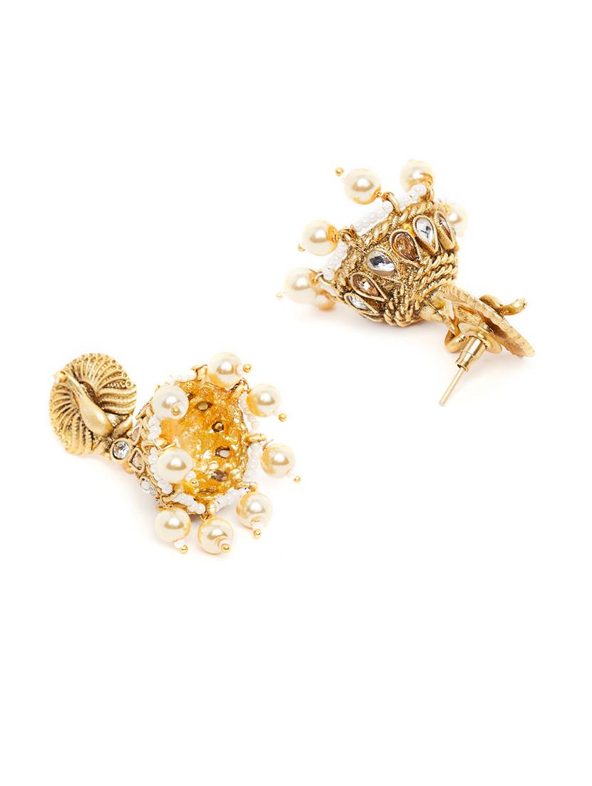 gold metal long necklace - 16811689 - Zoom Image - 3