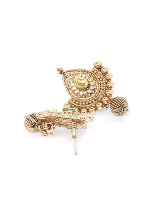 gold metal short necklace - 16811692 - Standard Image - 4