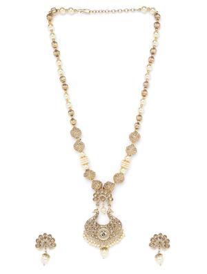 gold metal bridal necklace - 16811693 - Standard Image - 2