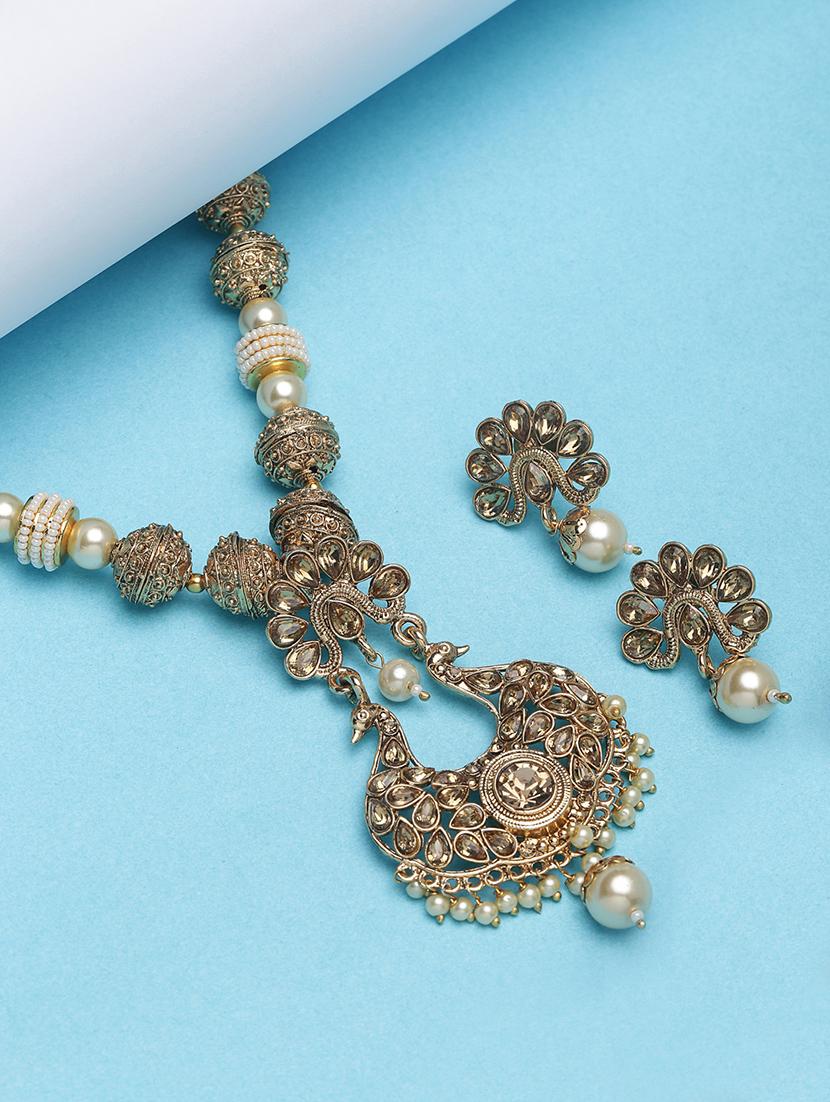 gold metal bridal necklace - 16811693 - Zoom Image - 1