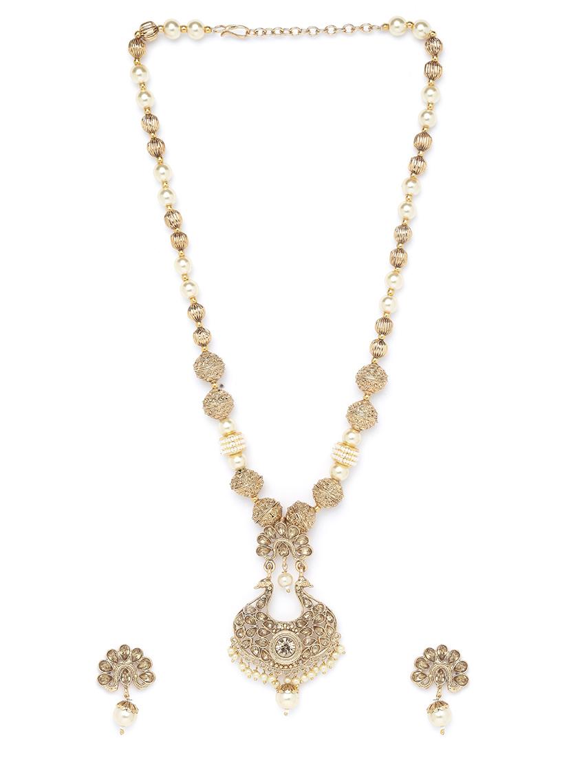 gold metal bridal necklace - 16811693 - Zoom Image - 2
