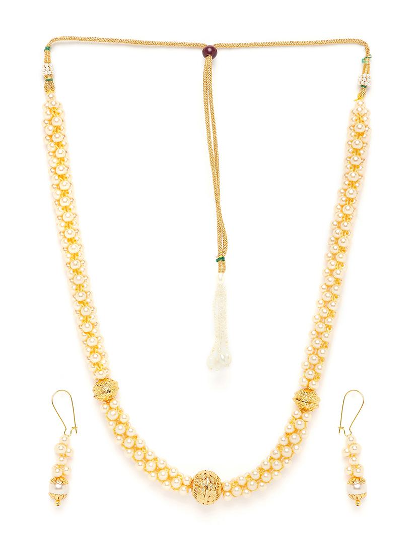 gold metal short necklace - 16811702 - Zoom Image - 3