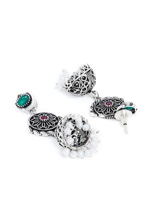 silver brass short necklace - 16811713 - Standard Image - 3