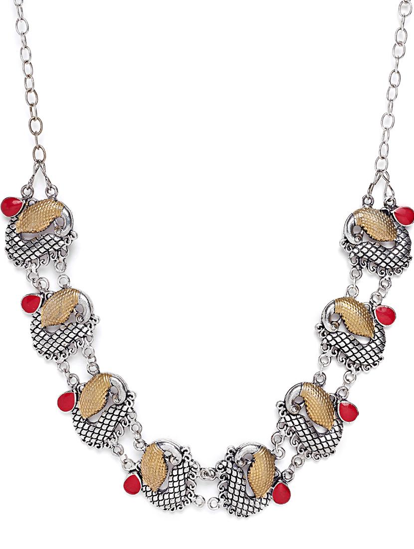 silver plated short necklace - 16811728 - Zoom Image - 1
