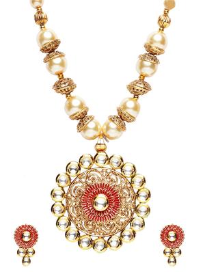 gold metal short necklace - 16811743 - Standard Image - 2