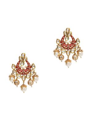 gold metal short necklace - 16811746 - Standard Image - 4