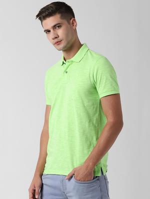 green solid polo t-shirt - 16812017 - Standard Image - 2
