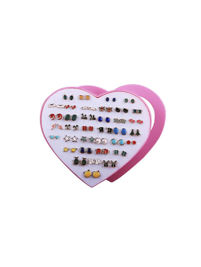 multi colored metal combo's. earring - 16812103 - Zoom Image - 2