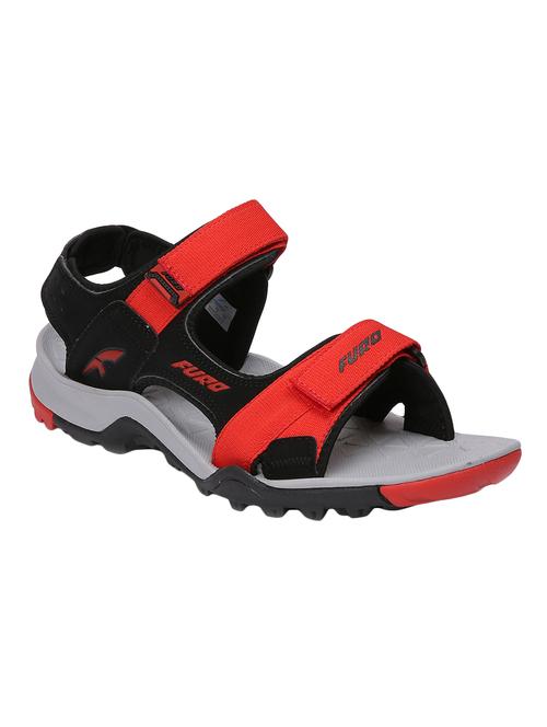 red leather back strap floaters - 16812137 - Standard Image - 1